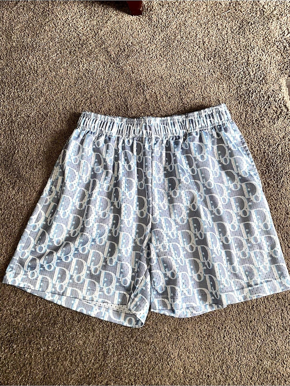 Bravest Studios Blue & White Printed Shorts XL